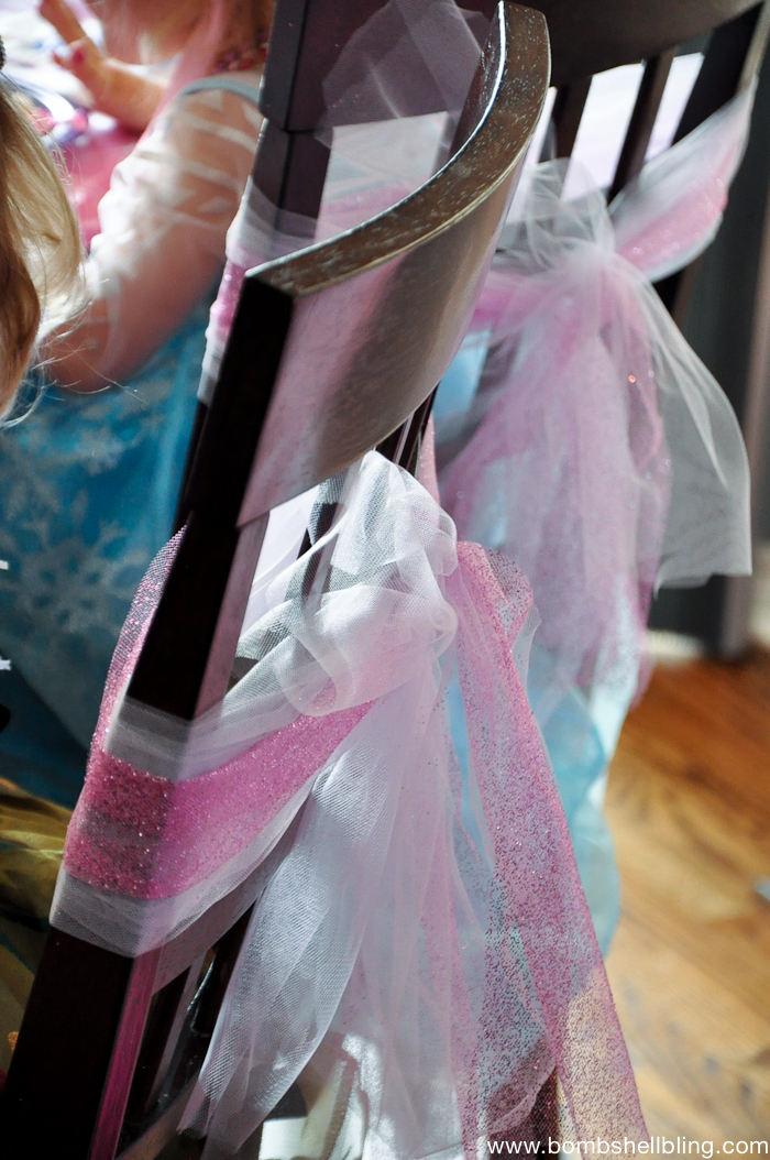 Tulle on chairs! Perfect for a wedding or party!