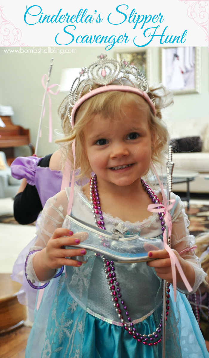 Cinderella's Slipper Scavenger Hunt - Perfect for a princess party!