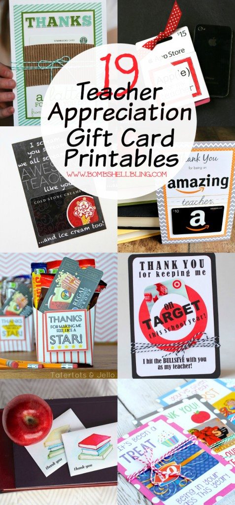 Spoil teacher with a gift card . . . but still make it cute in a hurry!