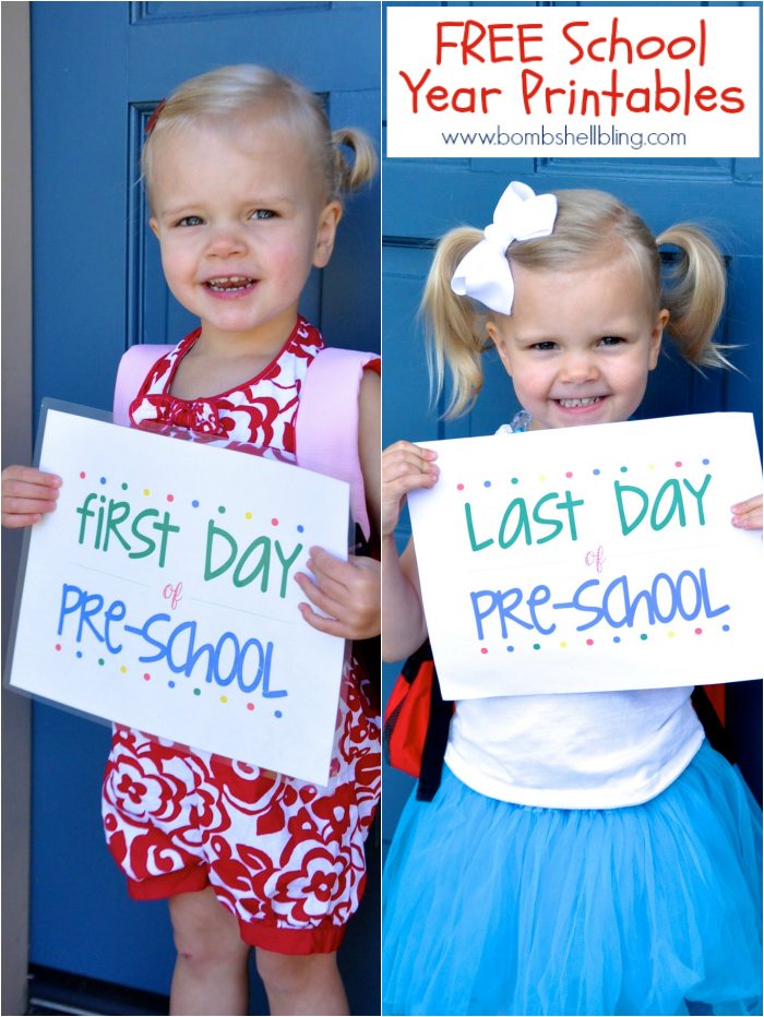 FREE School Year Printables J