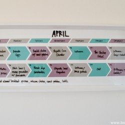 Paint Chip Menu Planner