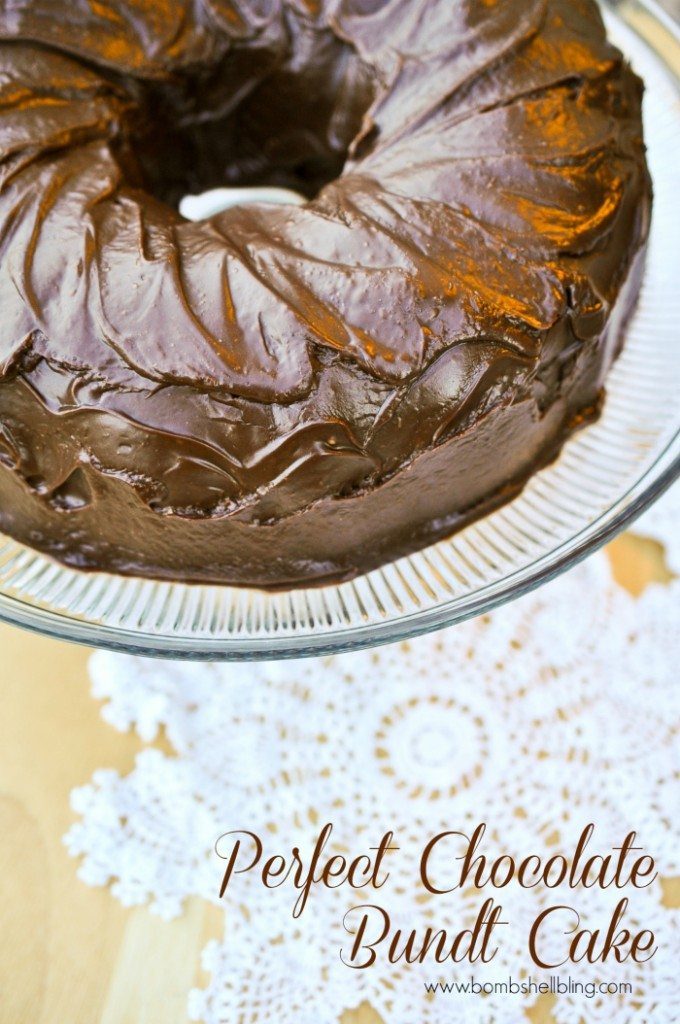 This PERFECT chocolate bundt cake is ideal for any special occassion! Rich, satisfying, and just plain DIVINE. It is the author's family's go-to for all birthdays and special events!