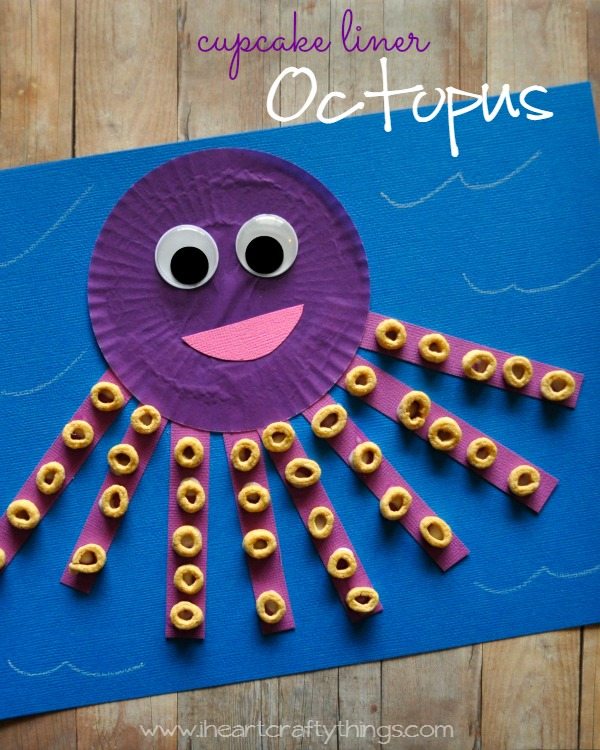 Cupcake Liner Octopus Pin