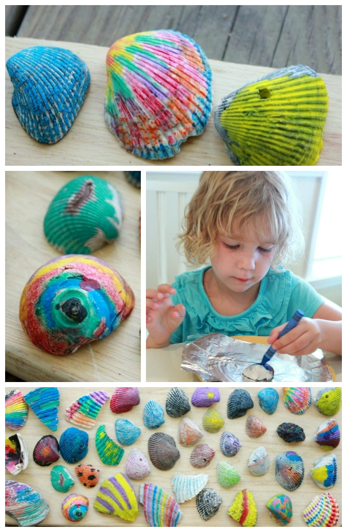 Ocean-Crafts-Melted-Crayon-Shells