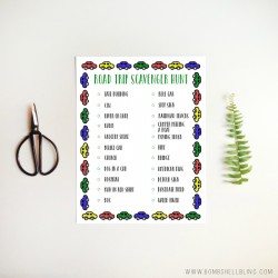 Road Trip Scavenger Hunt Printable