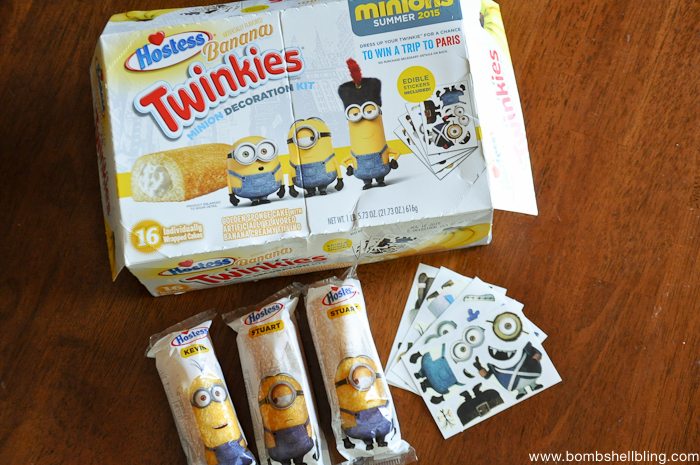 minion ideas twinkies next to twinkie box
