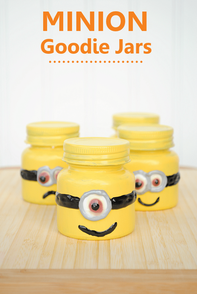minion ideas glass jars painted to look like minions