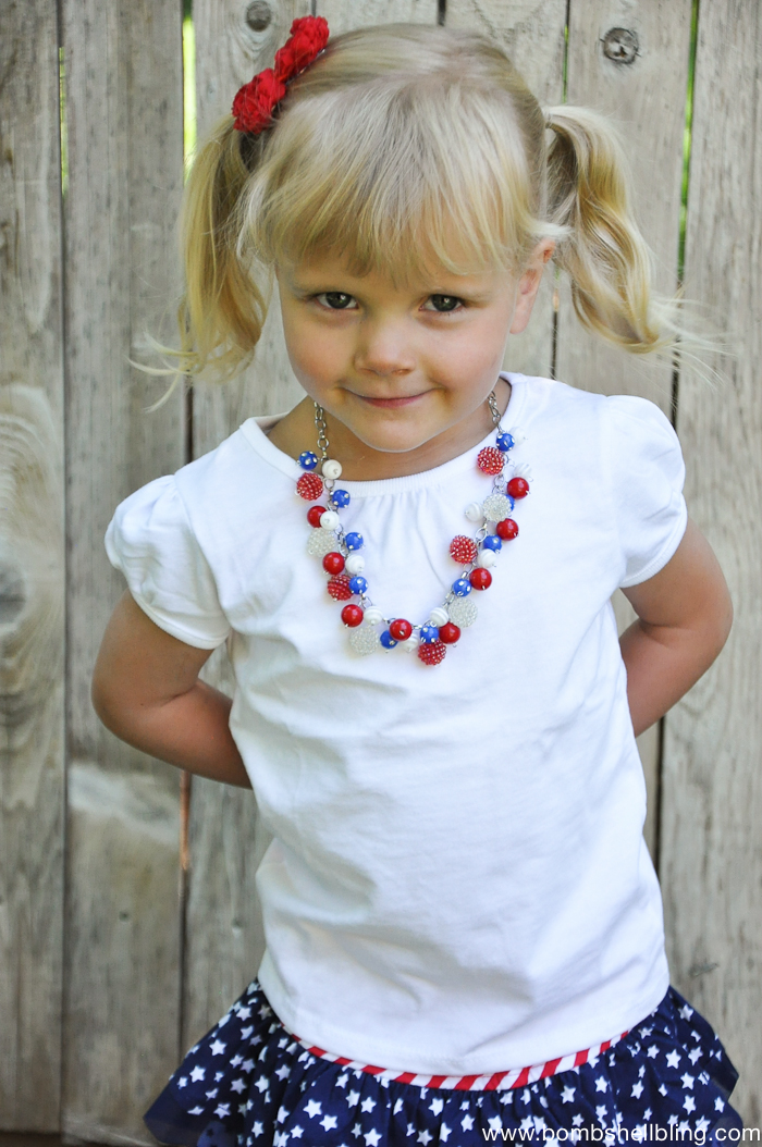 Patriotic Bauble Necklace