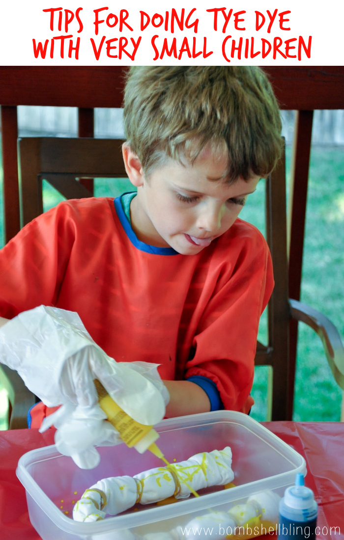 Tips for Doing Tye Dye Projects With Very Small Children