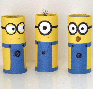 minion ideas cardboard-tube-minions