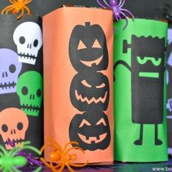 Printable Halloween Milk Box Wrappers