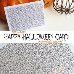 Free Printable HAPPY HALLOWEEN Card
