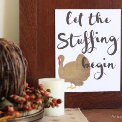 Let The Stuffing Begin Thanksgiving Free Printable