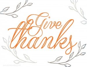 Give Thanks Free Printable