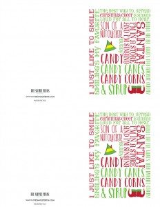Printable ELF Inspired Cards