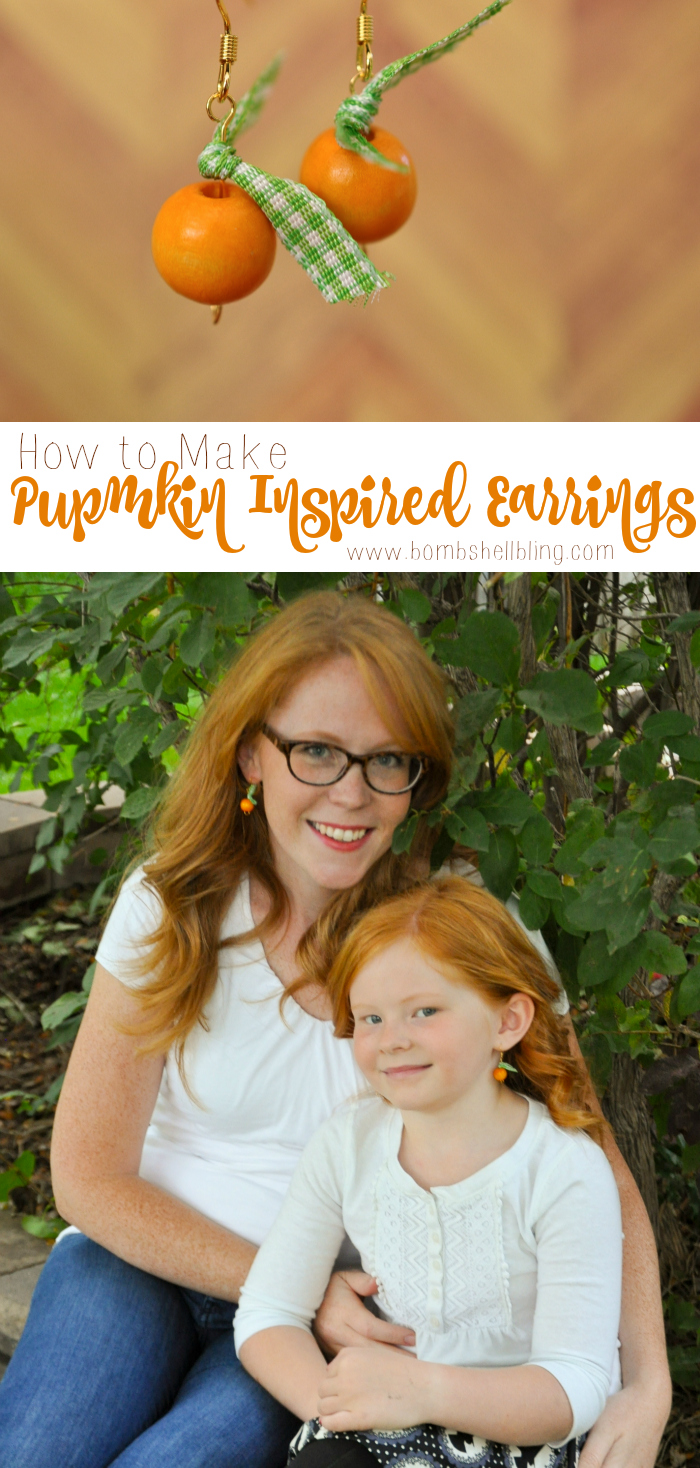 Simple Tutorial for Darling Pumpkin Inspired Earrings