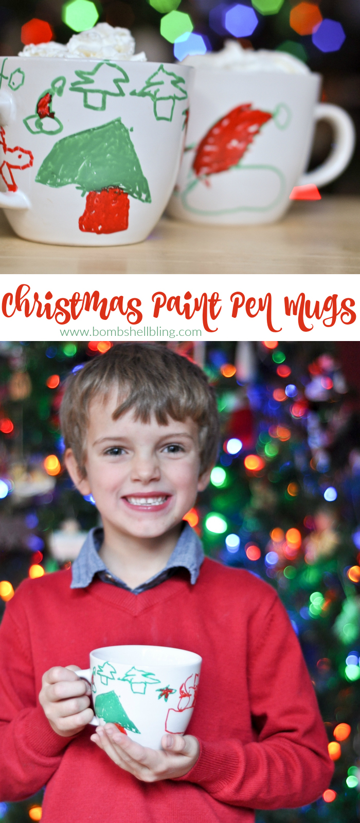 Christmas Paint Pen Mugs