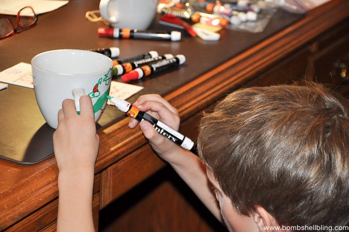 Painters Christmas Mugs Kid Craft-2