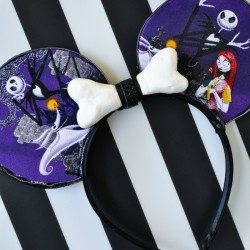 DIY Jack Skellington Mouse Ears Tutorial