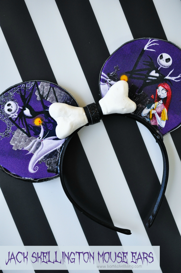 Jack Skellington Mouse Ears DIY Tutorial