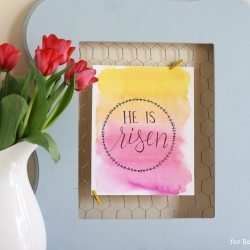 He is Risen Free Easter Printable
