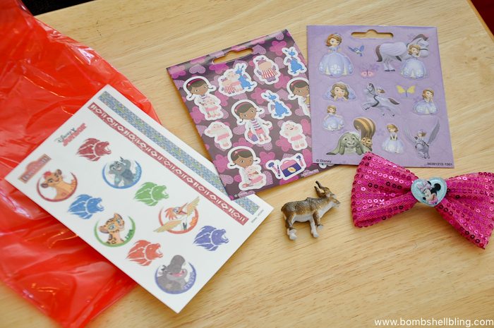 Party favor stickers for disney junior birthday party