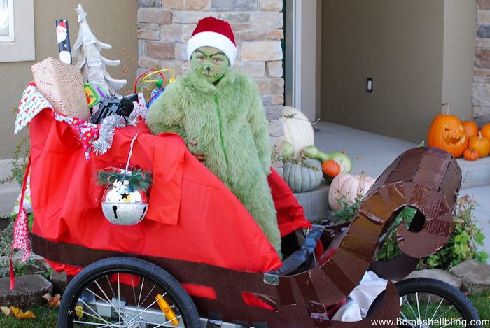 Little Grinch in a Sled--Bombshell Bling
