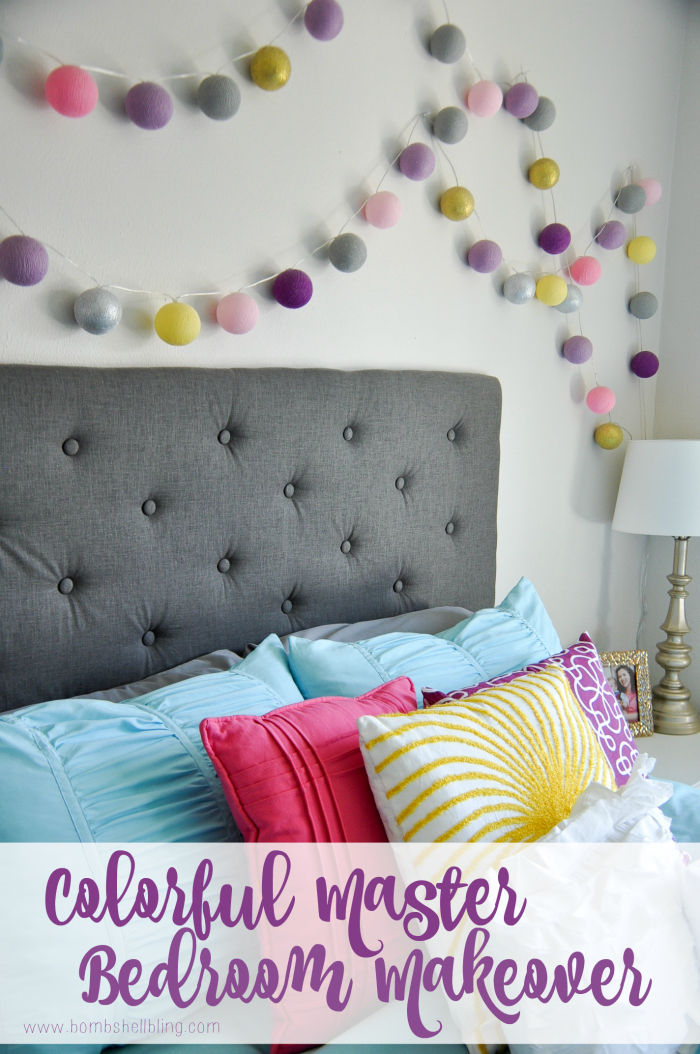 Colorful Master Bedroom Makeover