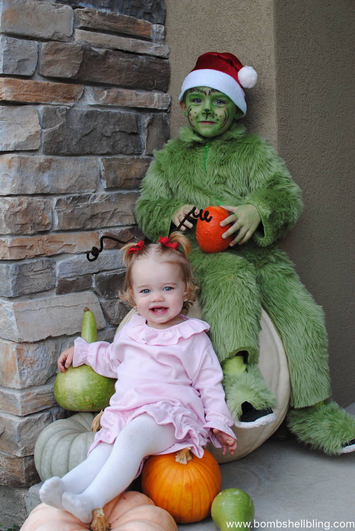 Sibling Halloween Costume, The Grinch--Bombshell Bling