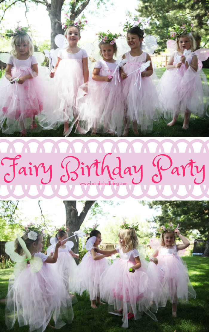 Fairy birthday party pin collage