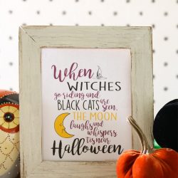 ‘When Witches Go Riding…’ Halloween Printable