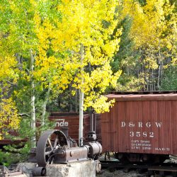 The Georgetown Loop Railroad in the Colorado Mountains