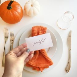 Printable Thanksgiving Placecards