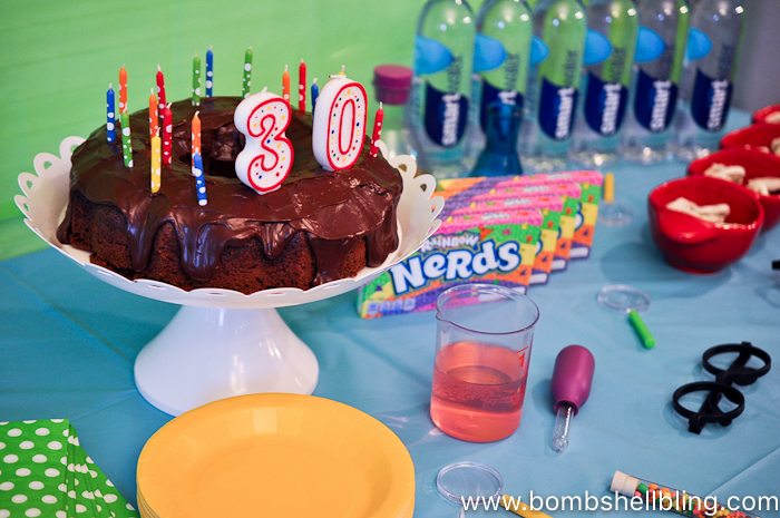 Nerdy thirty birthday cake