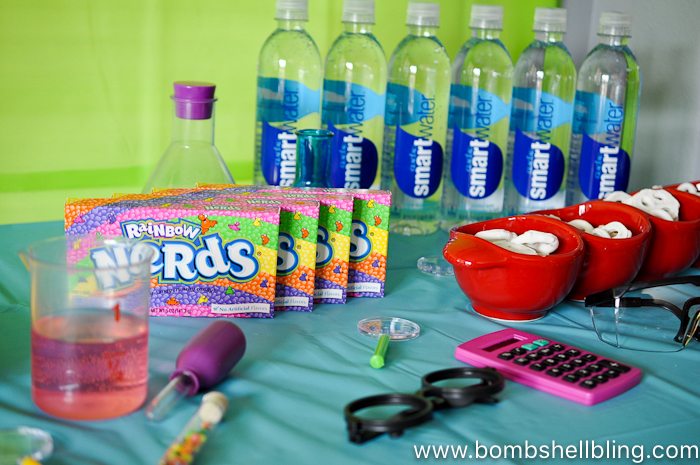 Nerds candy on nerdy thirty party table
