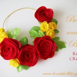 Beauty and the Beast Rose Crown