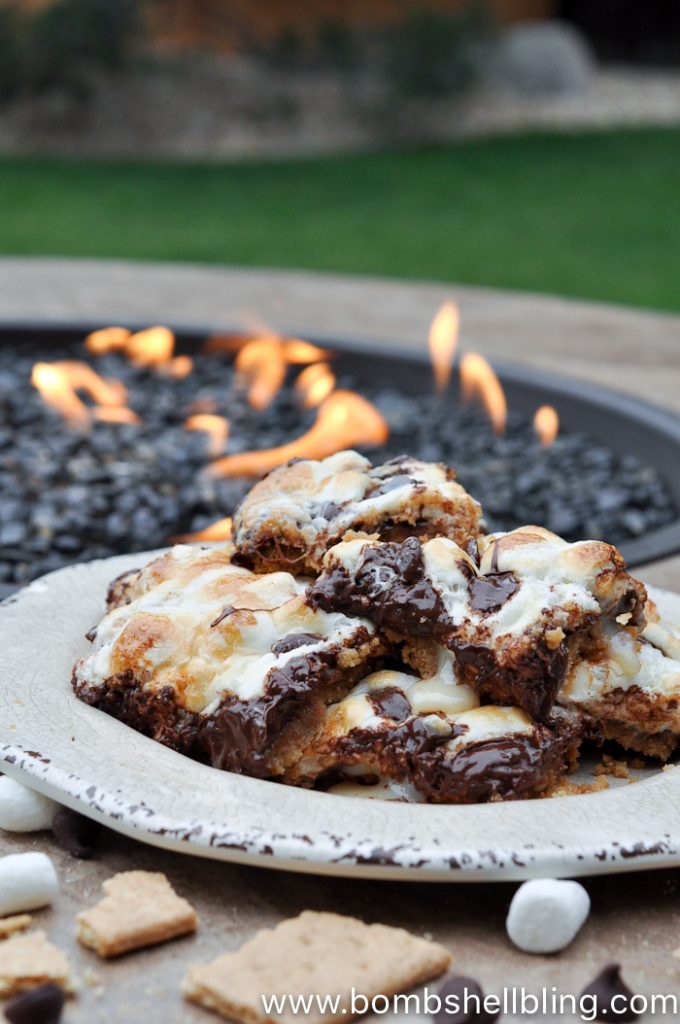 smores magic cookie bars