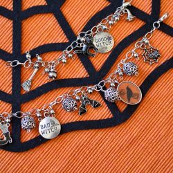 Witchy Halloween Charm Bracelet