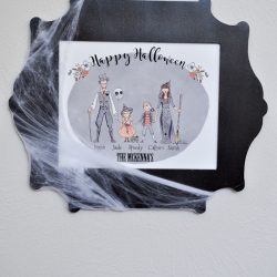 Simple Spooky Frame DIY