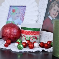Christmas Washi Tape Votives