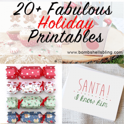 20+ Fabulous and Festive Printables for the Holidays