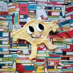 Nibbles the Book Monster Crochet Bookmark