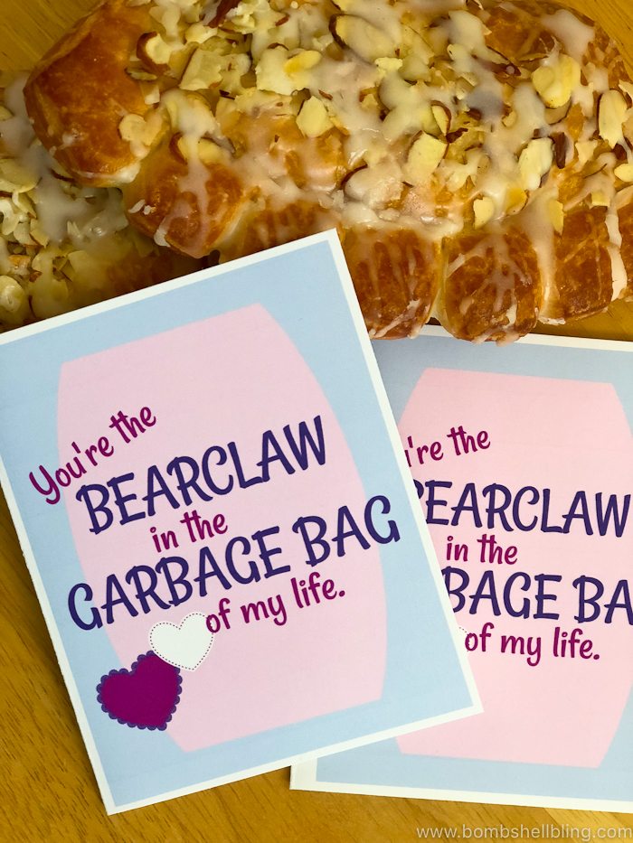 This Seinfeld valentine printable is HILARIOUS! Pair this free printable Seinfeld valentine card with a bear claw pastry and surprise your Seinfeld-loving valentine with a great chuckle!