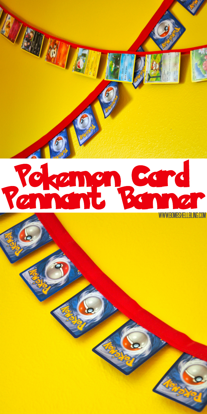 This Pokemon pennant banner is perfect for a Pokemon themed bedroom OR a Pokemon themed party! Basically, they will give your little Pokemon fan a thrill!