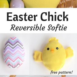 Easter Chick Reversible Softie