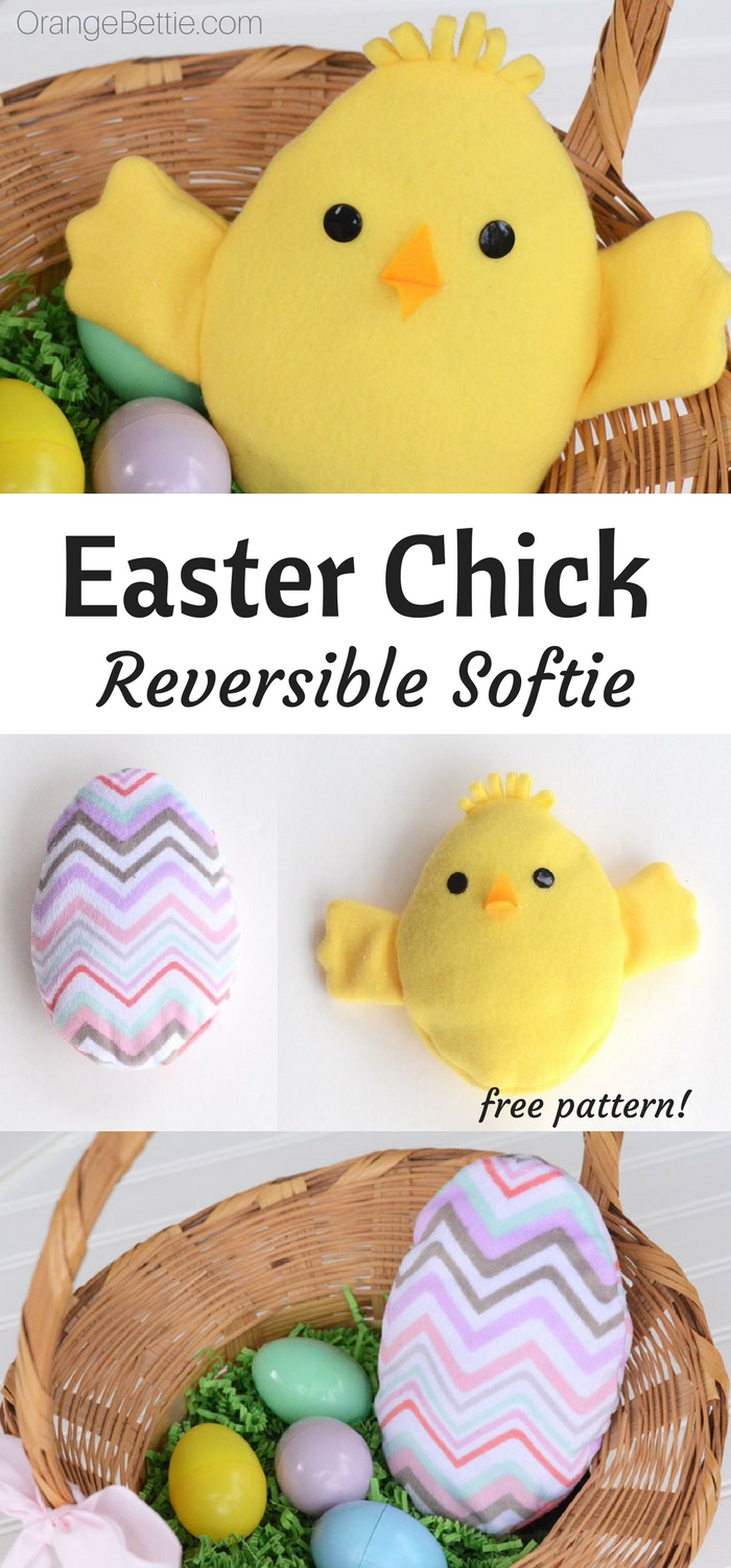 Easter Chick Reversible Softie