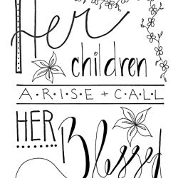 Her Children Call Her Blessed Printable