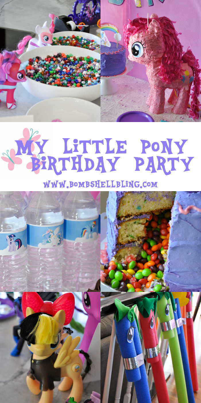 This My Little Pony birthday party could not be cuter! The little girls have a ball making friendship bracelets, getting "cutie marks," pony racing and more!