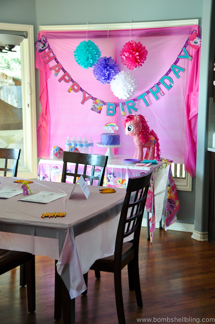 This My Little Pony birthday party could not be cuter! The little girls have a ball making friendship bracelets, getting "cutie marks," pony racing and more!
