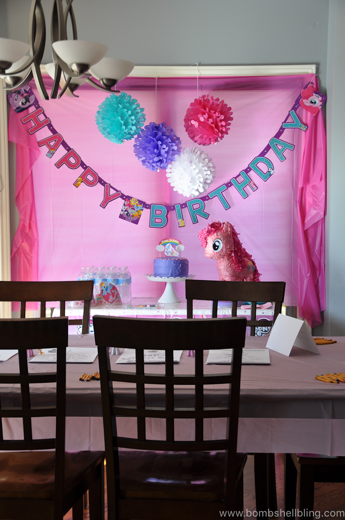 This My Little Pony birthday party could not be cuter! The little girls have a ball making friendship bracelets, getting "cutie marks," pony racing and more!